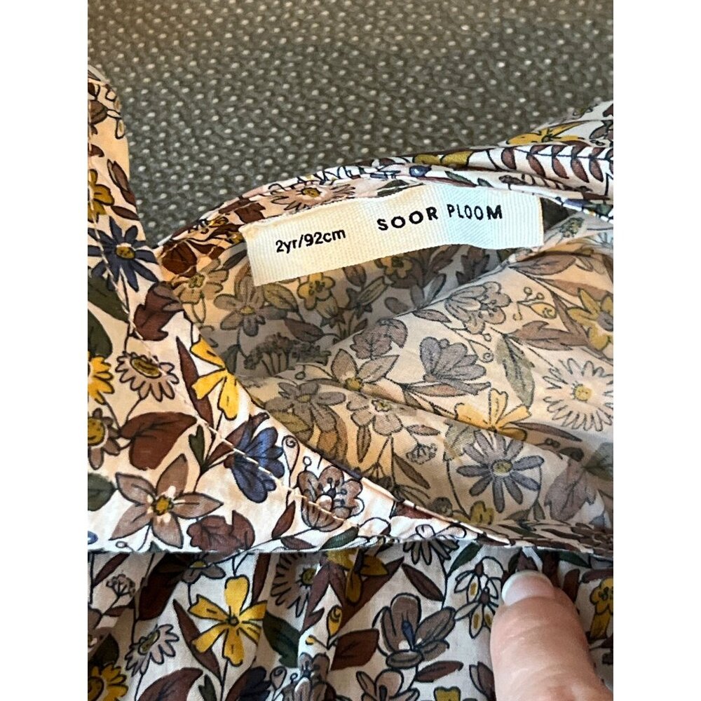 Soor Ploom Floral Orla Dress With Front Pockets 2Y EUC - Picture 6 of 6